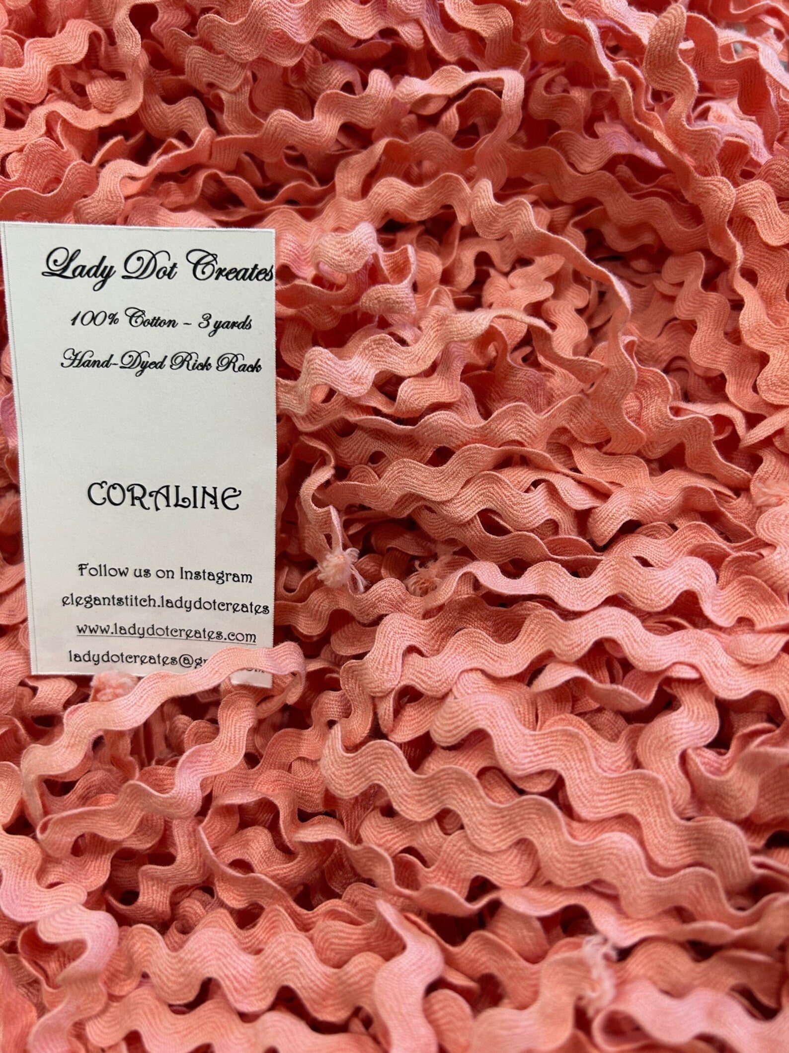 Lady Dot Creates - Coraline Rick Rack