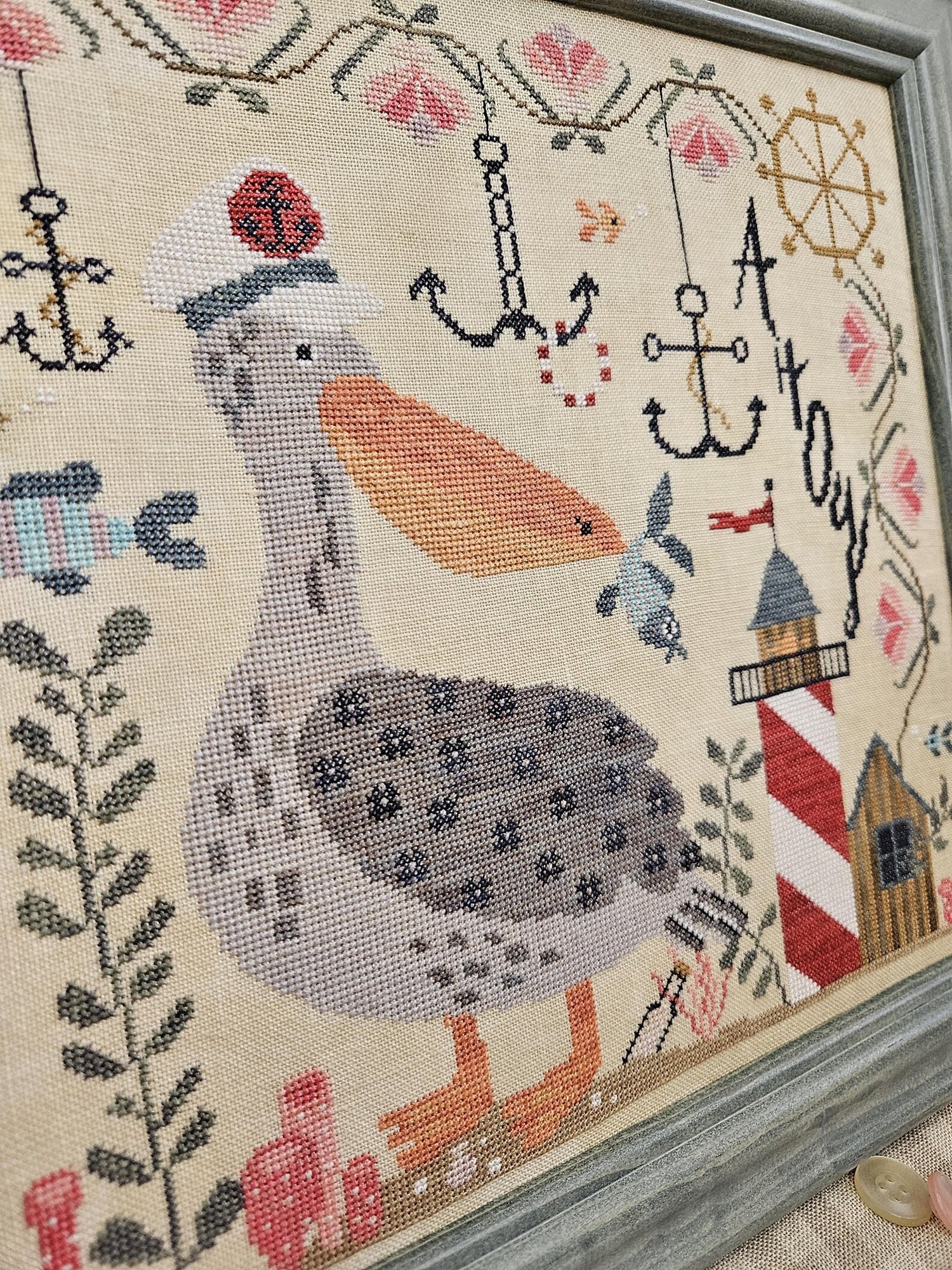 Quaint Rose NeedleArts - Captain Patchy Pelican