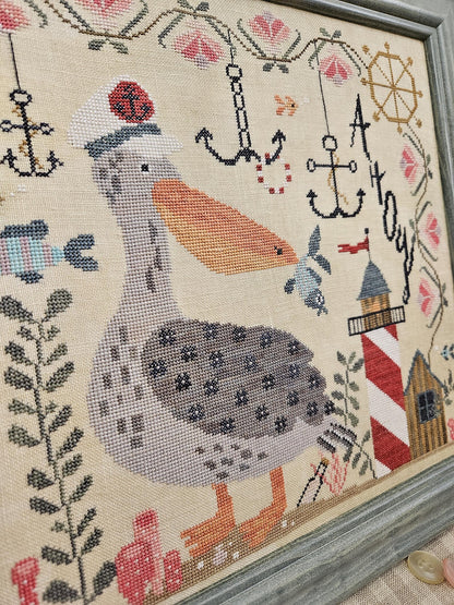 Quaint Rose NeedleArts - Captain Patchy Pelican