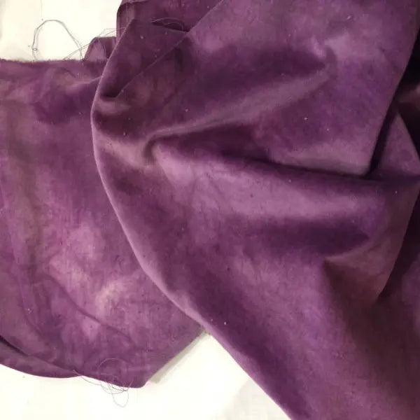 Hand Dyed 100% Cotton Velveteen - Purple Onion