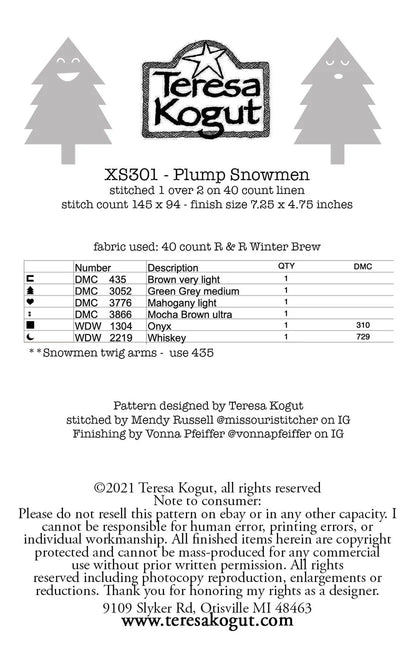 Teresa Kogut - Plump Snowmen