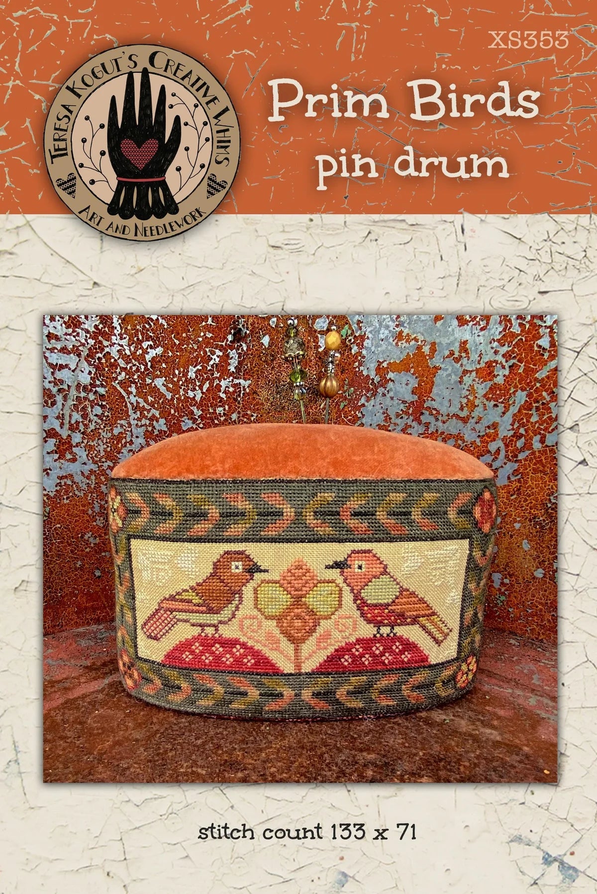 Teresa Kogut - Prim Birds pin drum