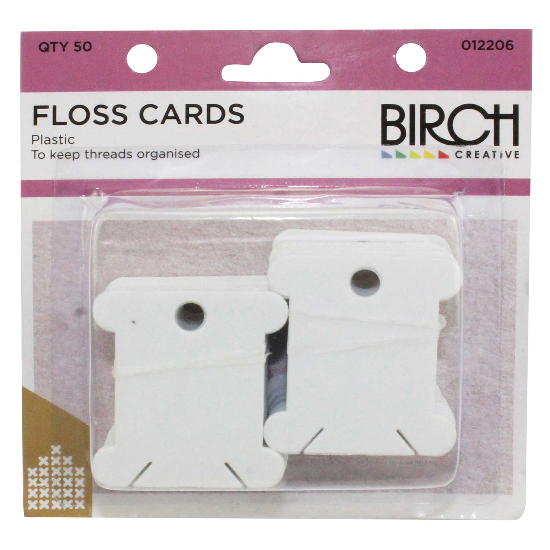 Birch Creative Cardboard Floss Cards 50pk