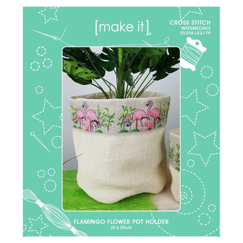 Make-it Flamingo Flower Pot Holder 25cm x 25cm