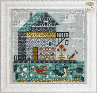 Cottage Garden Samplings - Floating House Fabulous House Series 