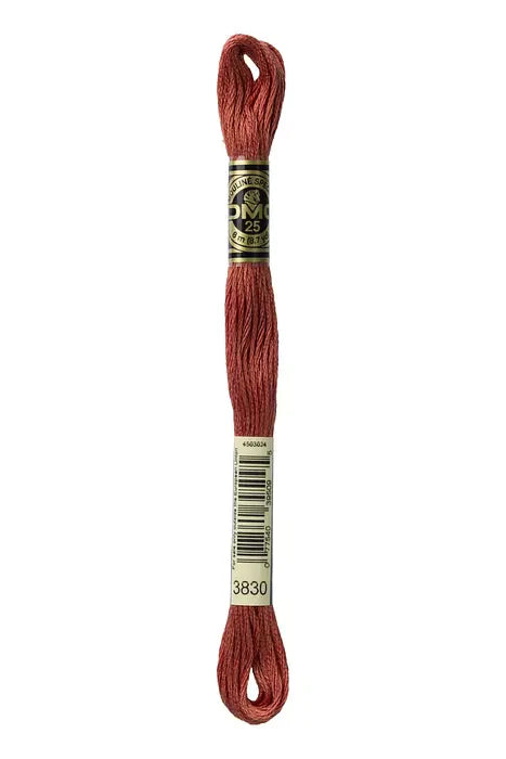 7. DMC 3830 to - 3866 6 Strand Cotton