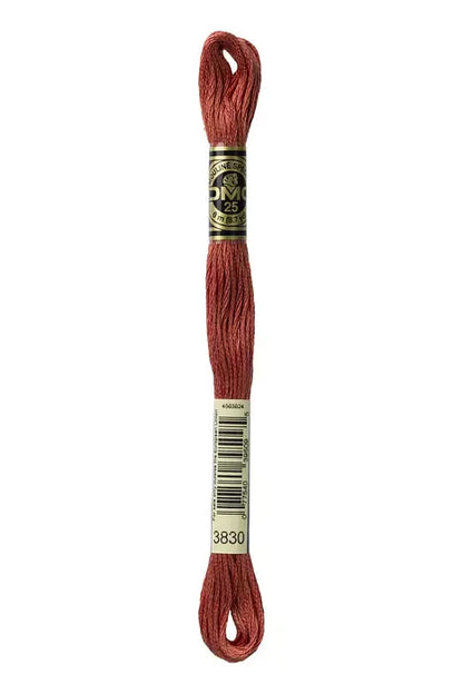 7. DMC 3830 to - 3866 6 Strand Cotton