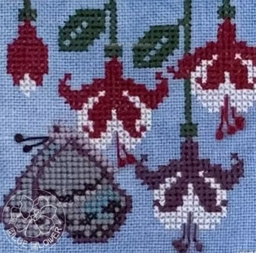 The Blue Flower - Butterfly Garden